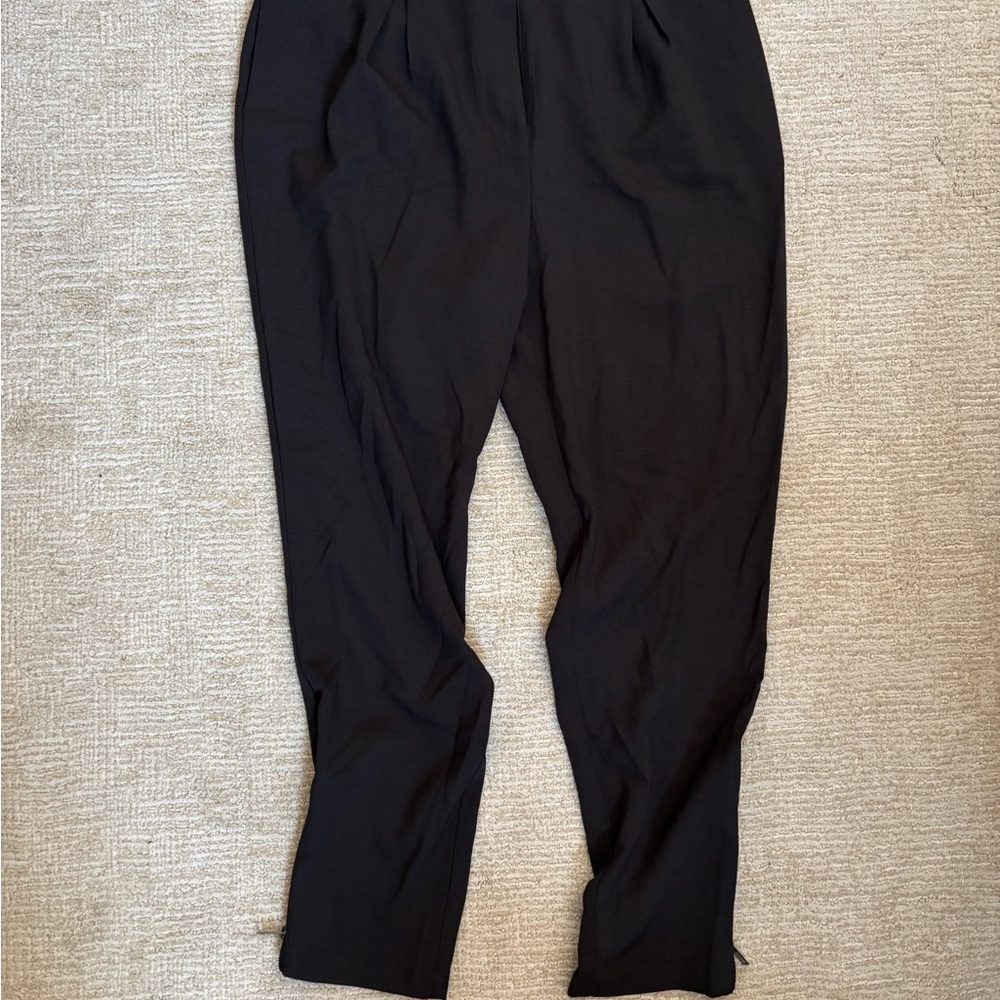 Black Pleated Pants